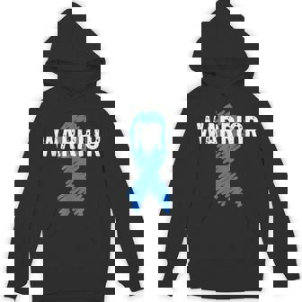 Colon Cancer Warrior Awareness Colonoscopy Blue Unisex Hoodie - Monsterry