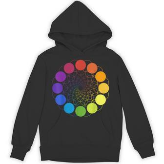 Color Wheel Palette Art Painting For Painter Artists Unisex Hoodie - Monsterry
