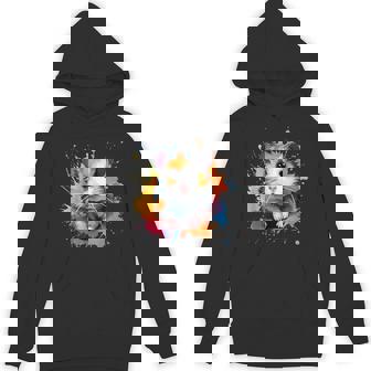 Colorful Splash Art Cute Syrian Hamster Lover Unisex Hoodie - Monsterry