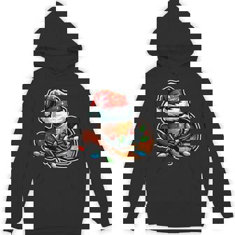 Cowboy Santa Hat Xmas Reindeer Rodeo Christmas In Texas Unisex Hoodie - Monsterry