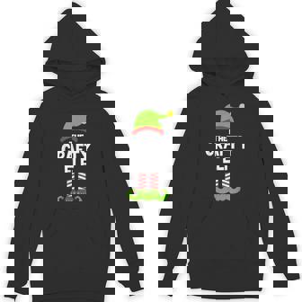 Crafty Elf Christmas Family Pajama Crafting Crafter Unisex Hoodie - Monsterry