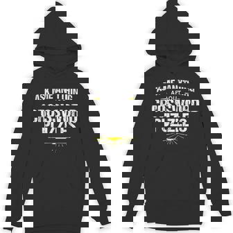 Crossword Puzzle Expert Ask Me About Crossword Unisex Hoodie - Monsterry