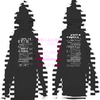 Crystal Name Personalized Crystal First Name Hoodie - Monsterry