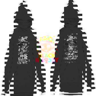 Cute Afro Peekaboo Boy Little King Black History Month Hoodie | Mazezy