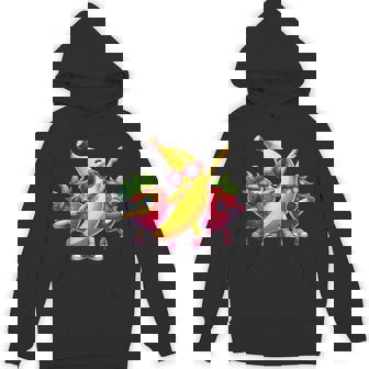 Dabbing Yellow Banana & Strawberry Fruit Dab Dancing Unisex Hoodie - Monsterry