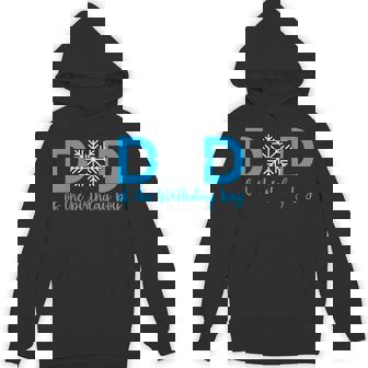 Dad Of The Birthday Boy Winter Onederland 1St Birthday Hoodie - Thegiftio UK