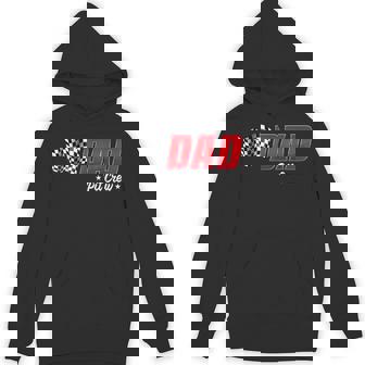 Dad Pit Crew Race Car Birthday Family Racing Adult Men Hoodie - Thegiftio UK