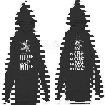 Diddle For The Middle Pub Dart Player Unisex Hoodie - Monsterry