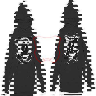 Dirt Bike Number Plate Tank Top Unisex Hoodie - Monsterry