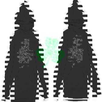Dog Paw Print Costume Dog Shamrock St Patricks Day Unisex Hoodie - Monsterry