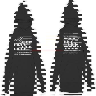 Doge Department Of Government Efficiency Usa Flag Hoodie | Mazezy