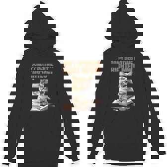 Don't Bother Me Right Meow Cat Reading Book Reader Tee Unisex Hoodie - Monsterry