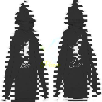 Dove With Olive Branch Symbol Of Peace Unisex Hoodie - Monsterry