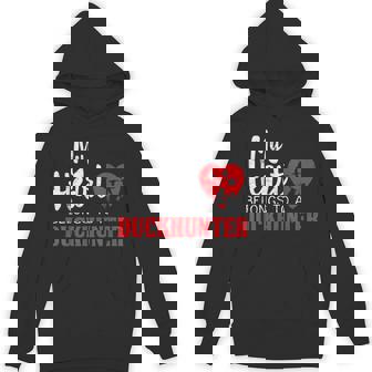 Duck Hunting My Heart Belongs To a Duckhunter Gift Wife Mom Unisex Hoodie - Monsterry