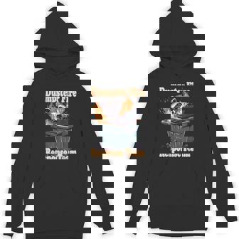 Dumpster Fire Response Team Meme Racoon Lover Humor Hoodie - Thegiftio UK