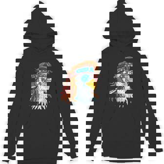 Eagle 4th Of July American Flag 4th July Mullet Patriotic Unisex Hoodie - Monsterry