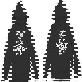 Eagles Fly Vintage Eagles Flying Bird For Eagles Fun Unisex Hoodie - Monsterry