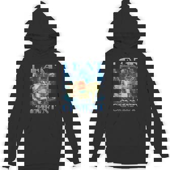 I Eat Cement Cat Meme Internet Memes Memes Gen-Z Hoodie - Seseable