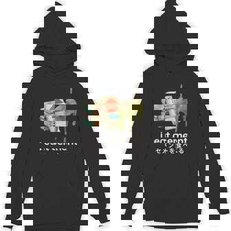 I Eat Cement Japanese Cat Meme Hoodie | Mazezy