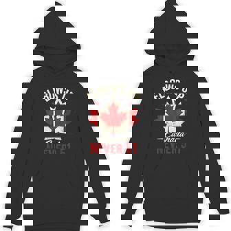 Elbows Up Canada Never 51 Canada Flag Hoodie | Mazezy