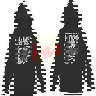 Elbows Up Canada Canadian Flag Retro Elbows Up Hoodie - Monsterry