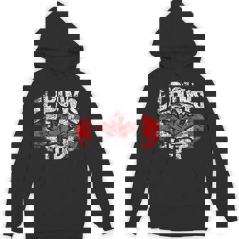 Elbows Up Canada Vintage Distressed Canadian Pride Hoodie - Thegiftio UK