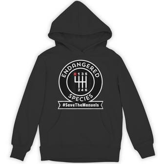 Endangered Species Save The Manuals Car Enthusiast Gearhead Unisex Hoodie - Monsterry