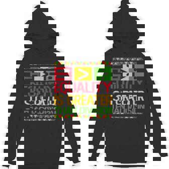 Equality Is Greater Than Division Math Black History Month Hoodie | Mazezy