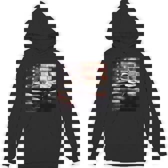 F22 Raptor Jet Fighter Vintage Color Distressed Us Flag Hoodie | Mazezy