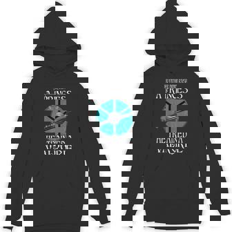 My Father Didn't Raise a Princess Viking Shield-Maiden Unisex Hoodie - Monsterry