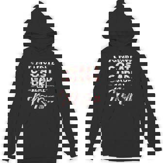 My Favorite Coast Guard Calls Me Mom Floral Unisex Hoodie - Monsterry