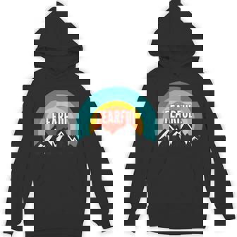 Fearful Vintage Retro Sunset Unisex Hoodie - Monsterry