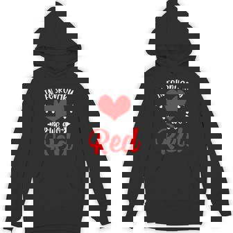 In February We Go Red Heart Disease Awareness American Unisex Hoodie - Monsterry
