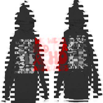 In February We Wear Red Chd Awareness Heart Disease Month Hoodie | Mazezy