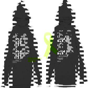 His Fight Is My Fight Muscular Dystrophy MD Awareness Ribbon Unisex Hoodie - Monsterry