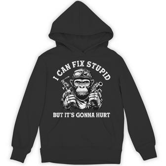 I Can Fix Stupid But It's Gonna Hurt Hoodie - Thegiftio UK