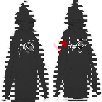Flag Trinidad And Tobago Heartbeat Unisex Hoodie - Thegiftio UK