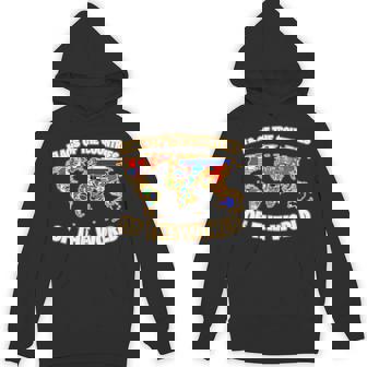 Flags Of The Countries Of The World Map International Unisex Hoodie - Monsterry