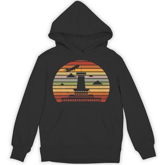 Flight Control Control Vintage Retro Flight Radar Airport Premium Unisex Hoodie - Monsterry