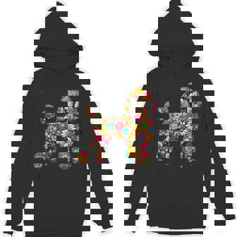 Flower Poodle Lovers Dogs Owner Poodle Dad Dog Lover Unisex Hoodie - Monsterry