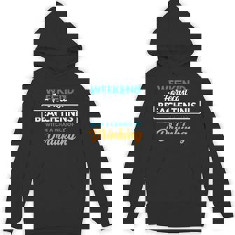 Weekend Forecast Beach Tennis Drinking Beach Tennis Tank Top Unisex Hoodie - Monsterry