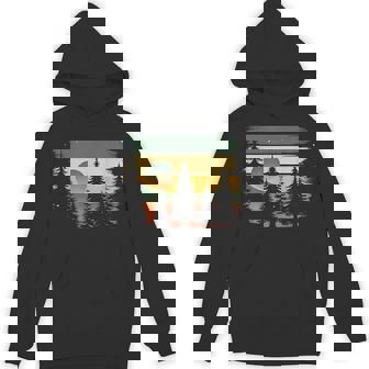 Forest Wildlife Nature Vintage Trees Outdoors Nature Vintage Unisex Hoodie - Monsterry