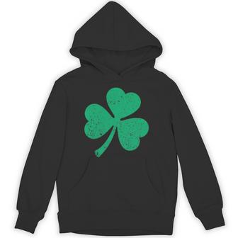 Four Leaf Clover Irish Shamrock StPatricks Day Green Unisex Hoodie - Monsterry