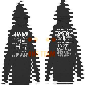 Four Paws Two Feet Team One Team Dog Training Trainer Unisex Hoodie - Monsterry
