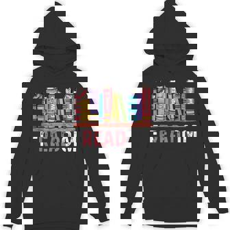 Freadom Anti Ban Books Freedom To Read Book Lover Reading Unisex Hoodie - Monsterry