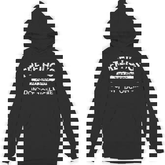 Free Hugs Just Kidding Don`t Touch Me Valentine Unisex Hoodie - Monsterry