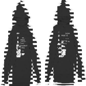Freedom Is In Peril Statue Of Liberty Unisex Hoodie - Monsterry