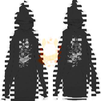 French Bulldog Fall Autumn Leaves Thanksgiving Frenchie Dog Unisex Hoodie - Monsterry