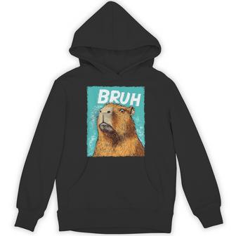 Capybara Bruh Hoodie - Thegiftio UK