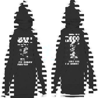 Dabbing Astronaut Birthday Bruh It's My Birthday Boy Hoodie | Mazezy